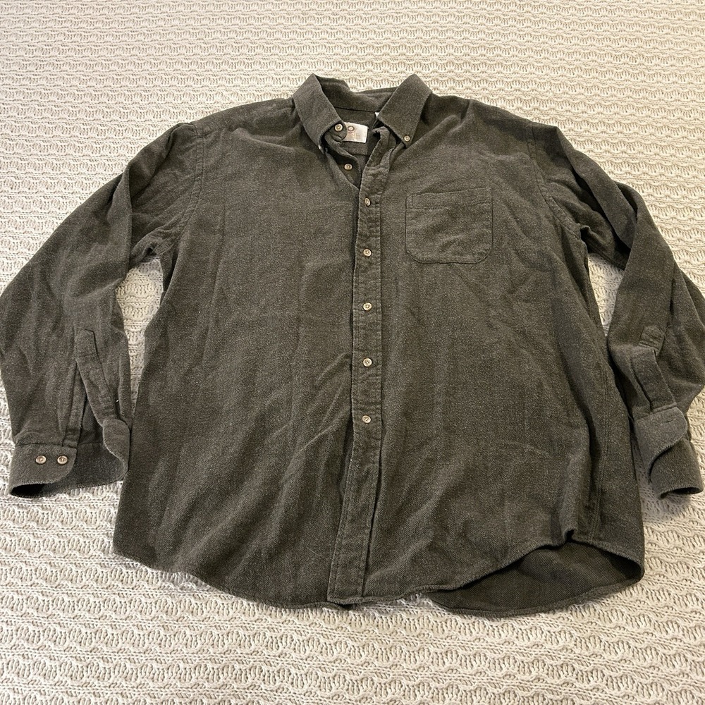 Viyella 100% Cotton Soft Gray‎ Flannel Mens XL